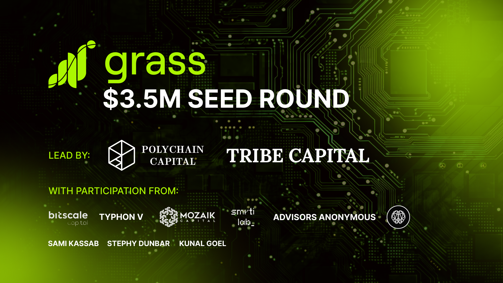 Grass Raises $3.5 Million Seed Round to become the Oracle for Decentralized AI