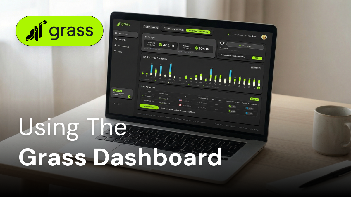 How to Navigate and Use the Grass Dashboard